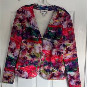 Joseph Ribkoff Women's Vibrant Abstract Blazer